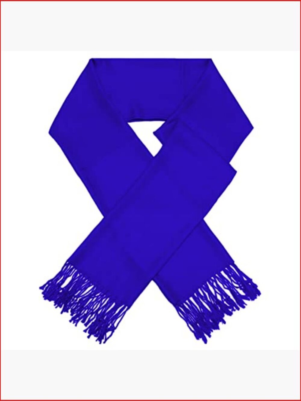 Large Soft Silky Pashmina Shawl Wrap Scarf in Plain Solid Colors with Hand - Picture 2 of 6